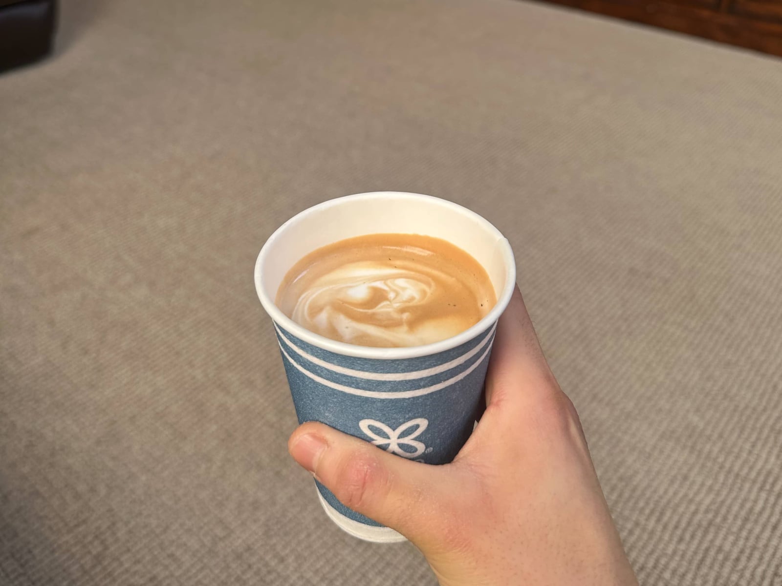 A cup of latte