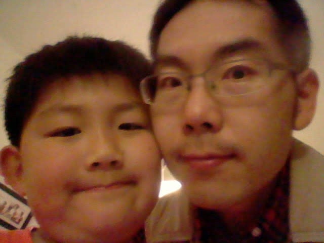 Selfie with dad and me